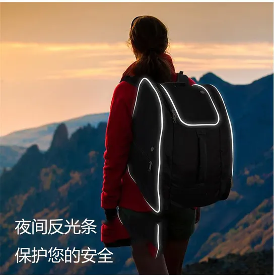 Customized Portable Ski Board Bag Outdoor Ski Sports Equipment Helmet Boots Storage Backpack