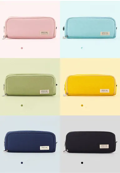 Large Capacity Pencil Pen Case Big Capacity Storage Bag Pouch Box Stationery Organizer with Zippers for Office and School