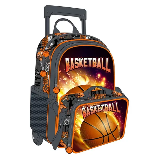 Manufacturer Kids Rolling Backpack Waterproof Boy Children School Trolley Bag Set