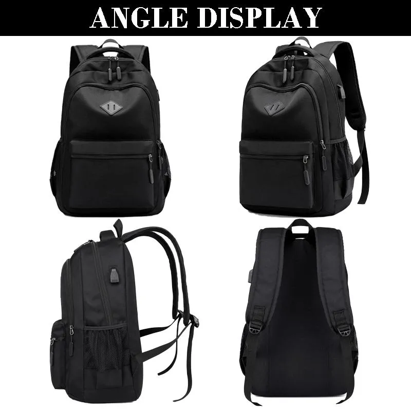 Custom New Design Back Pack Laptop USB Charger Multifunctional Bagpack Waterproof Travel Smart School Bag Backpack