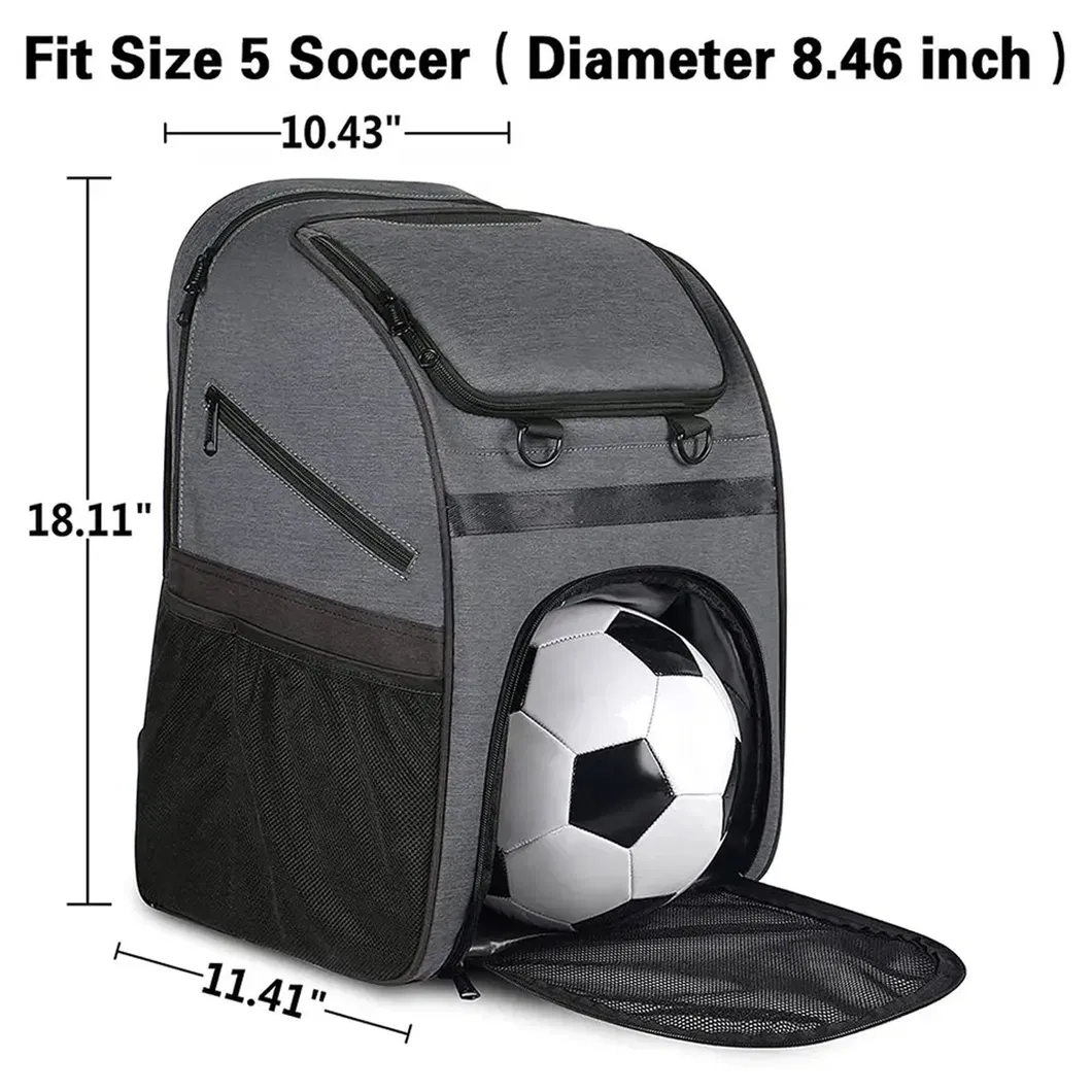 Custom Logo Large Capacity Gym Bag Outdoor with Shoe Compartment Sports Basketball Backpack