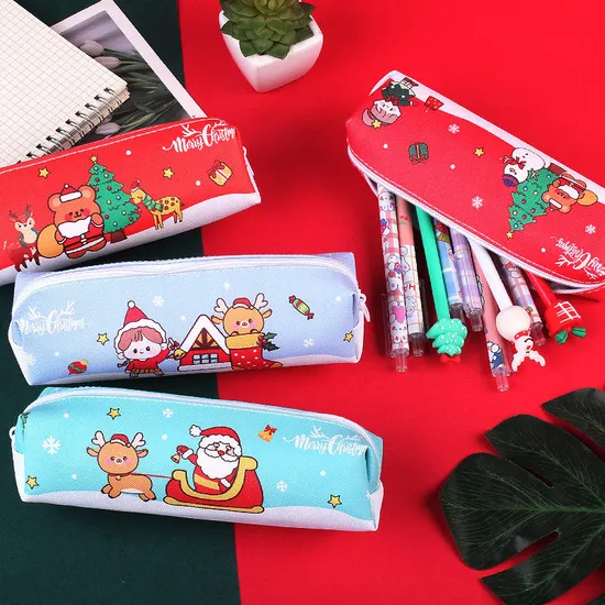 New Product Large Capacity Christmas Pencil Case Stationery Pouch Personalized Pencil Case