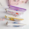 School Kids Stationery Storage Zipper Pouch Kawaii Anime Canvas Pencil Bag