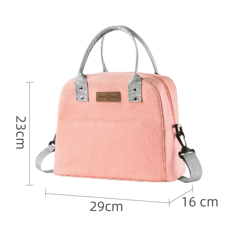 New Oxford Cloth Lunch Bag Box Thickened Outside Portable Thermal Ice Bento Meal Bag Takeaway Tote Cooler Bag for School Office