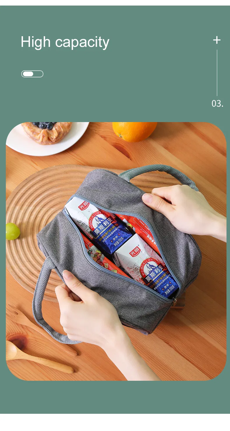New Design Print Logo Sustainable Kids Student Office Beach Small Insulated Sublimation Cooler Lunch Bag