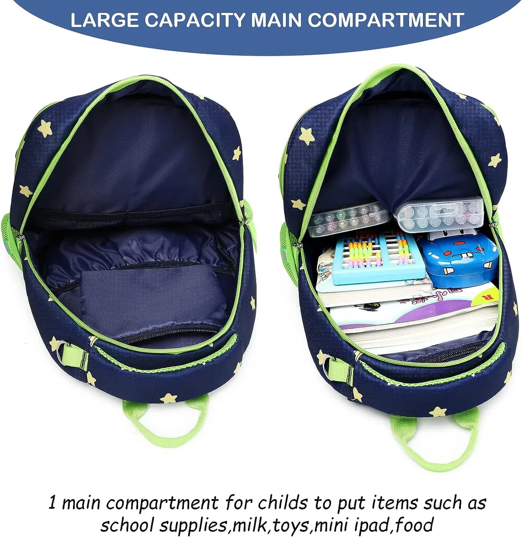 Factory Direct Sales Children School Bags Dinosaur Pattern Toddler Kids Backpack Colorful Children Schoolbag for Boys