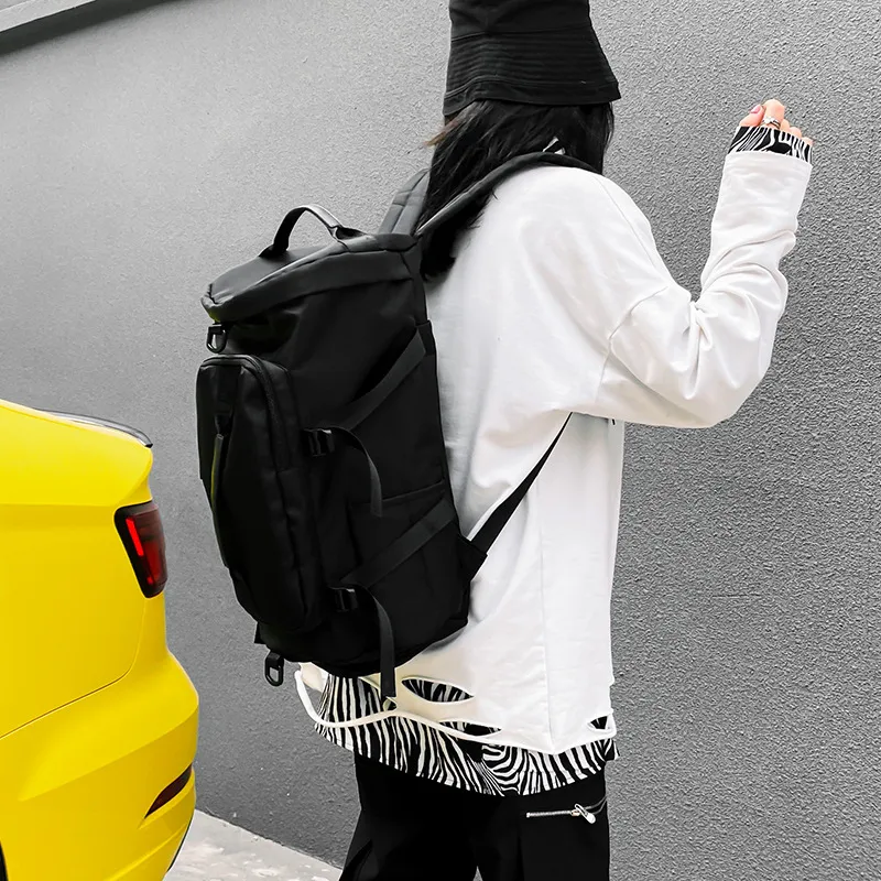 Dry Wet Separation Yoga Fitness Bag Large Capacity Backpack Multi-Purpose Portable One Shoulder Sports Bag