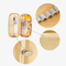 New Arrival Foldable Big Capacity Canvas Zipper Pencil Pouch Case Bag Stationery Organizers Compartments Cosmetic Makeup Bags