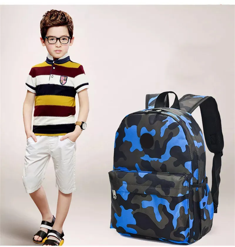 Camouflage All Over Print Backpacks School Bags Students Cute Printing Oxford Rucksack Mochilas Infantiles Bagpack