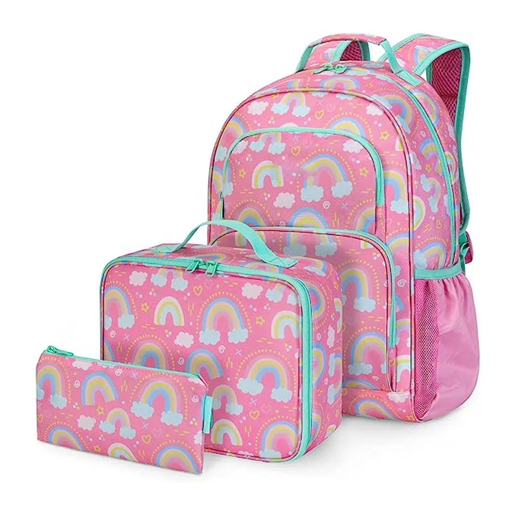 Fashion Cheap Price Custom Logo High Quality College Student Bags Polyester Backpack for Boys Girls