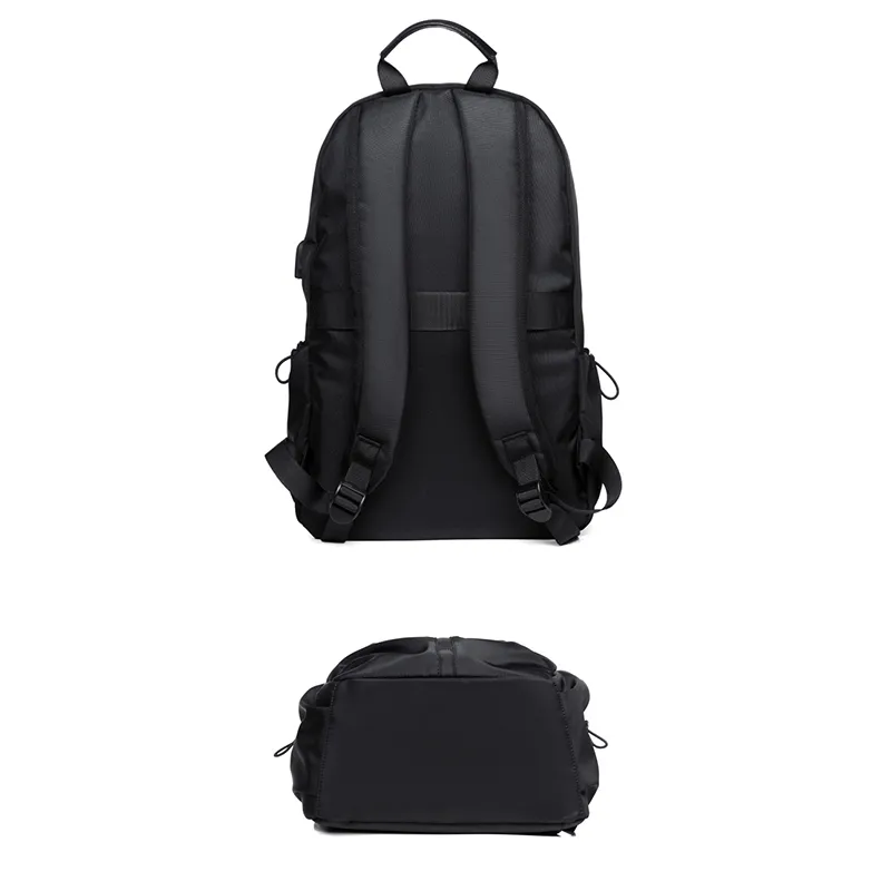 Custom Sports Hiking Casual Backpacks Waterproof Polyester Travel Laptop School Backpack with USB
