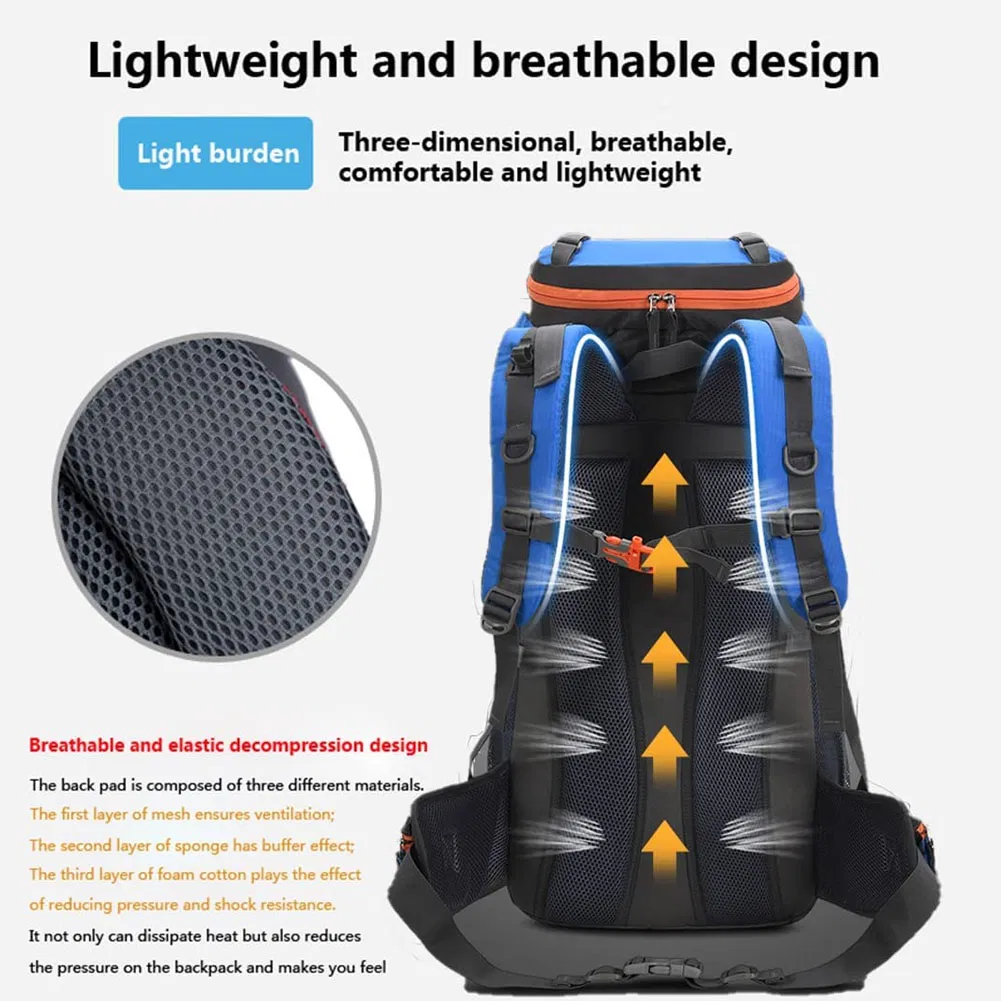 Fashion Leisure Waterproof Nylon Climbing Mountain Sports Travel Hiking Backpack