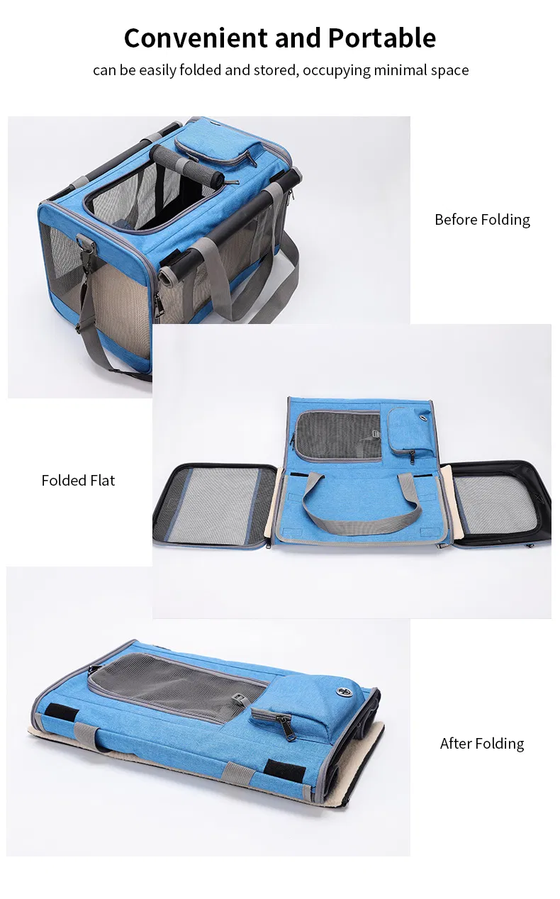 Portable Pet Outdoor Travel Products Soft Sided Foldable Breathable Small Dog Cat Puppy Carrier Sling Bag