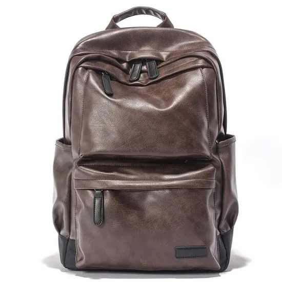 Fashion Bag Big-Capacity Travel Business PU Laptop Man Backpack Bag