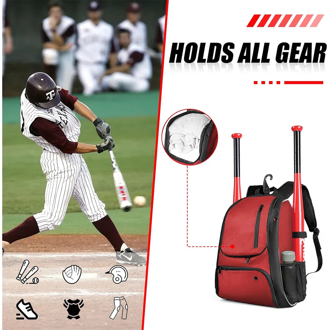 Wholesale Training Baseball Bag Large Capacity Softball Squash Backpack