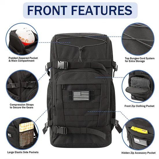 Factory Customized Outdoor Tactical Style Camouflage Large Capacity Skiing Boots Backpack