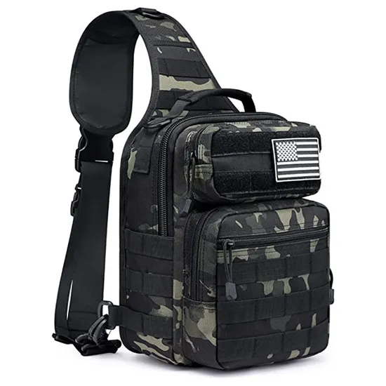 Factory Customized Waterproof Tactical Strap Backpack Chest Shoulder Outdoor Bag
