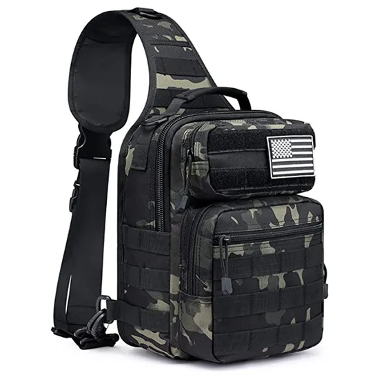 Factory Customized Waterproof Tactical Strap Backpack Chest Shoulder Outdoor Bag