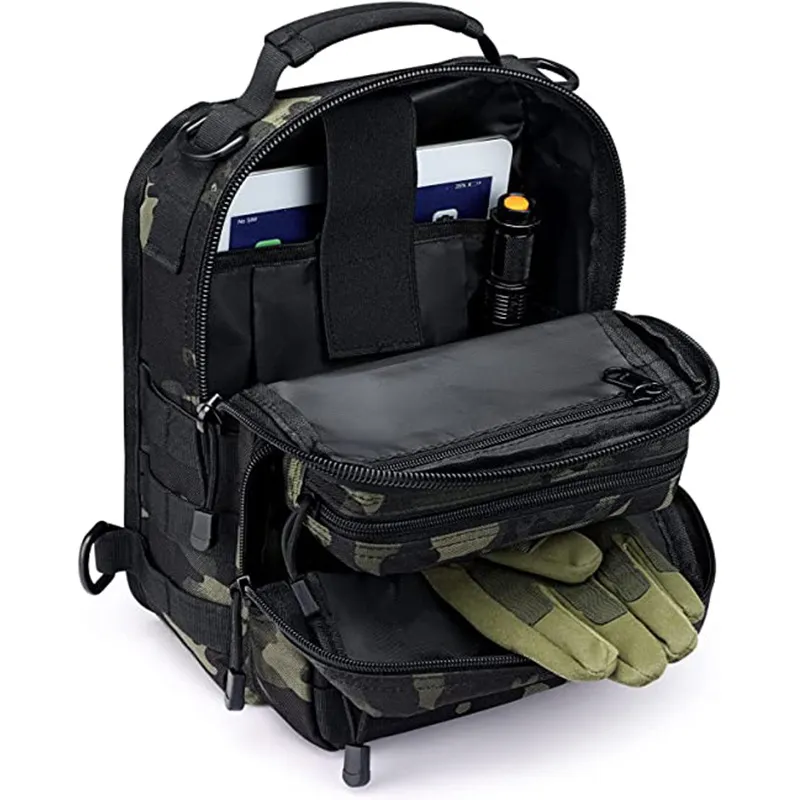 Factory Customized Waterproof Tactical Strap Backpack Chest Shoulder Outdoor Bag