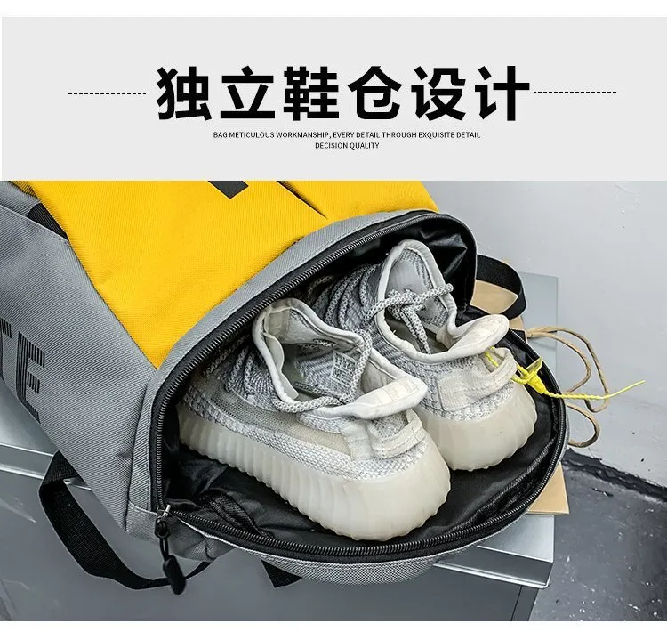 Large Capacity Backpack for Mens Travel Backpack Independent Shoe Fitness Bag