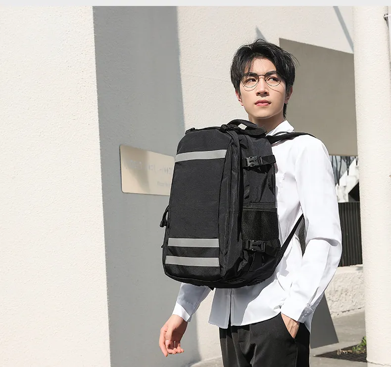 Mens High-Capacity Computer Bag Business Travel Backpack Mountaineering Bag