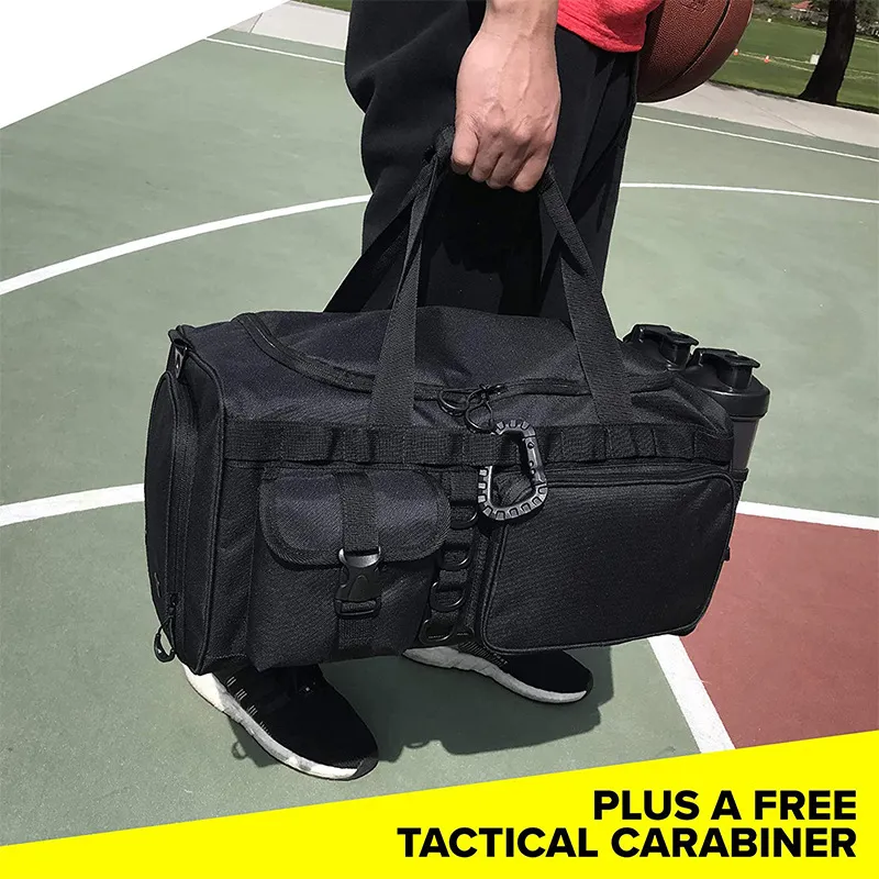 Customized Large-Capacity Outdoor Yoga Gym Sports Tactical Style Camouflage Wet Dry Separation Luggage Bag