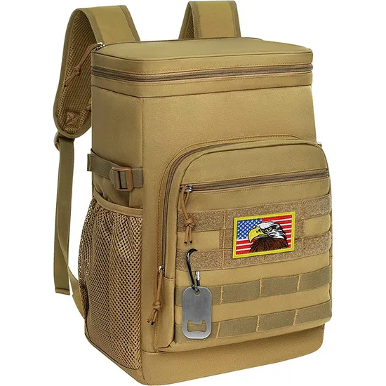 Customized Outdoor Picnic Tactics Camping Large Capacity Ice Pack Cooler Bag Storage Backpack