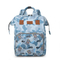 Trendy Wave Pattern Mommy Bag Large Capacity Lightweight Baby Diaper Backpack