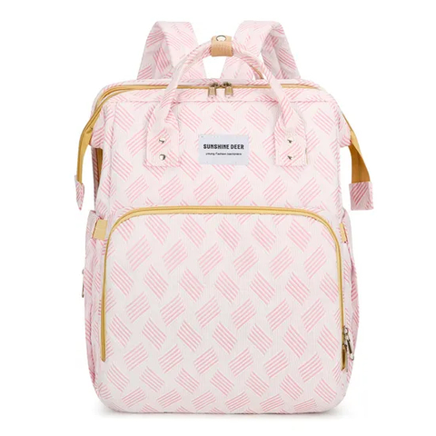 New Folding Multi Functional USB Charging Port Baby Bed Mommy Backpack