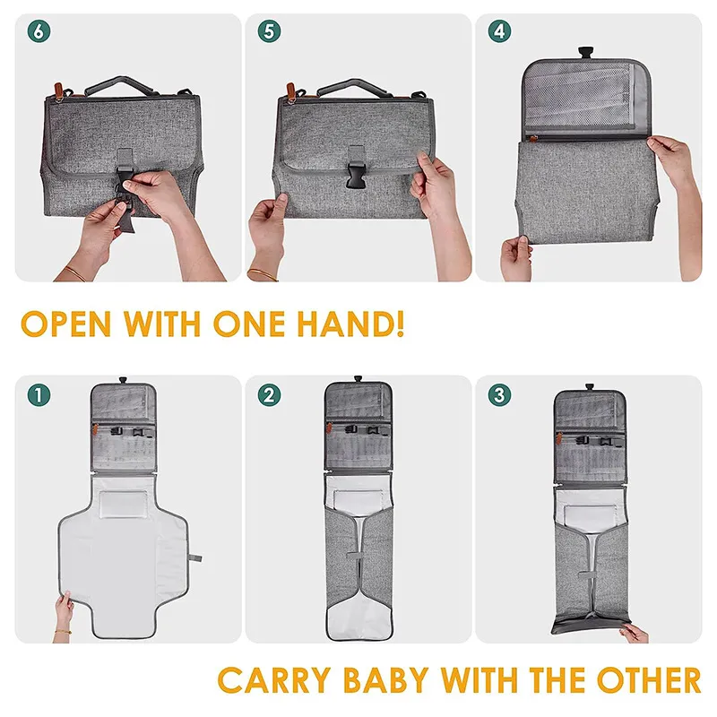 Factory Best-Selling Baby Diaper Pads Waterproof and Portable Diaper Bags