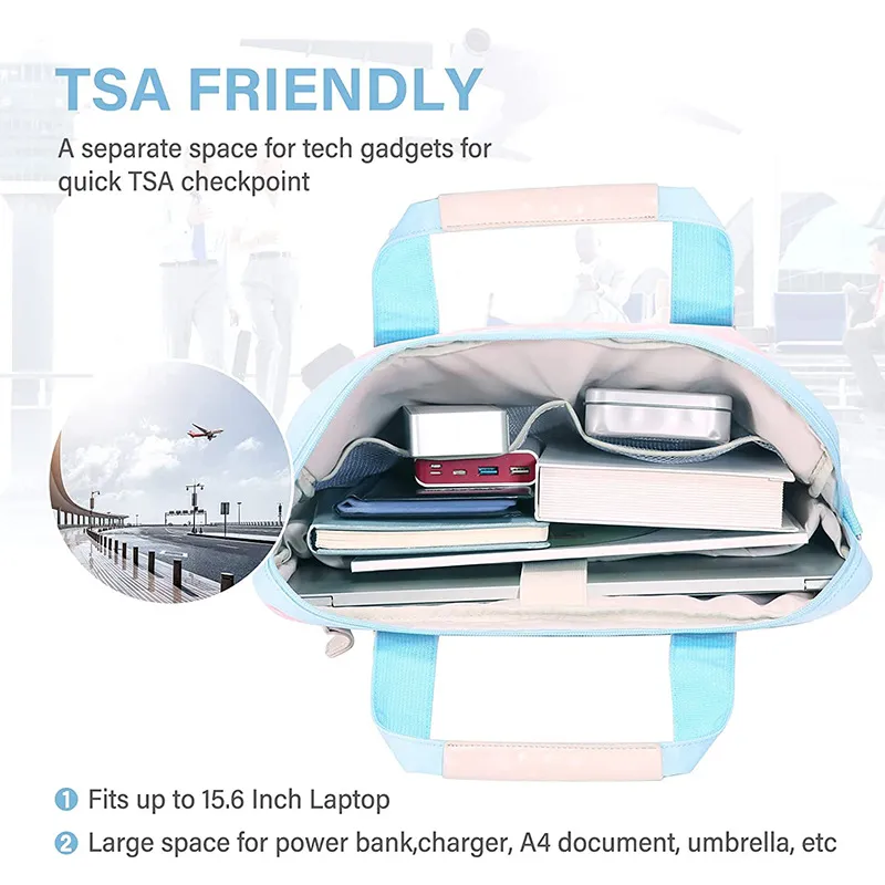 New Fashion Student White Collar Commuting Macaron Color Laptop Bag
