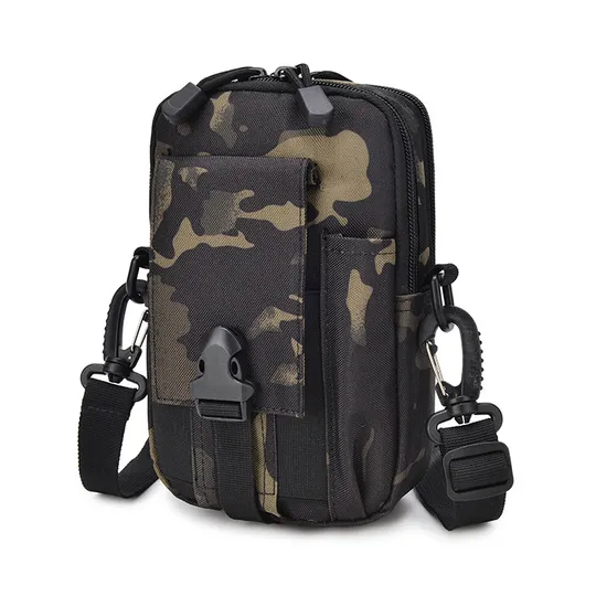 Outdoor Sports Hanging 7-Inch Belt Mountaineering Waist Bag Mobile Phone One Shoulder Tactical Crossbody Bag