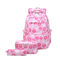 2024 New Cute Three Piece Set for Middle School Students with Printed Large Capacity Backpack