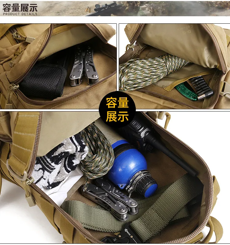 Factory Customized Outdoor Mountaineering Bag Tactical Backpack Multi Functional Backpack