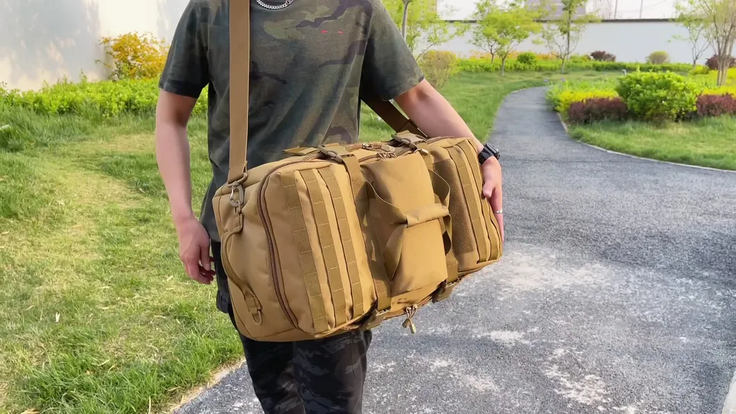 Large Capacity Multifunctional Camouflage Backpack for Hiking and Mountaineering