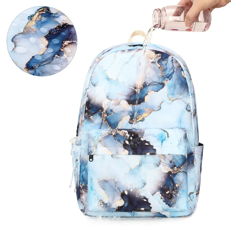 2024 Leisure Simple Large Capacity Printed Three Piece Backpack for Primary and Secondary School Students