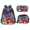 2024 Factory New Stitch Backpack Three Piece Set for Primary and Secondary School Students Backpack