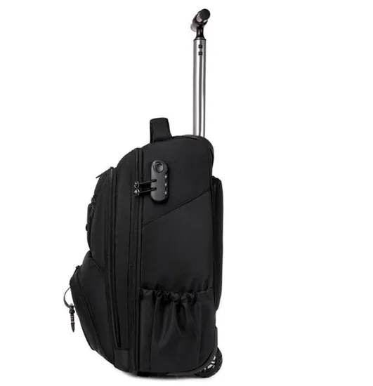 Travel Laptop Backpacks with Wheels Men 17 Inch Trolley Business Backpack Suitcase for Travel