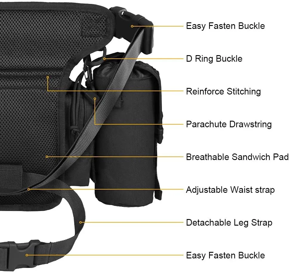 Outdoor Tactical Leg Waist Bag Multifunctional Cycling Waterproof Hanging Bag