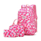 Three Piece Children Backpack Primary and Secondary School Girl Nylon Camouflage Backpack