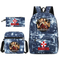 Cartoon Custom Design Backpack Student Pencil Case Single Shoulder Bag Backpack Three Piece Set
