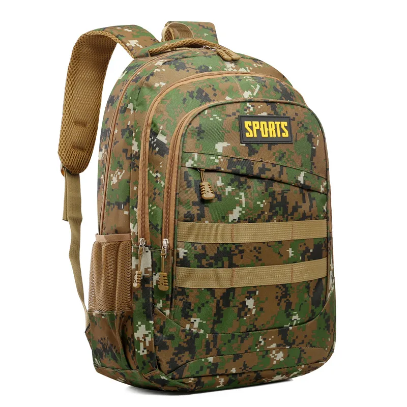Camouflage Backpack Training Backpack Oxford Cloth Lightweight Waterproof Travel Backpack