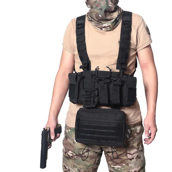 Outdoor Sports Tactical Multi Functional Chest Hanging Vest CS Field Shooting Vest