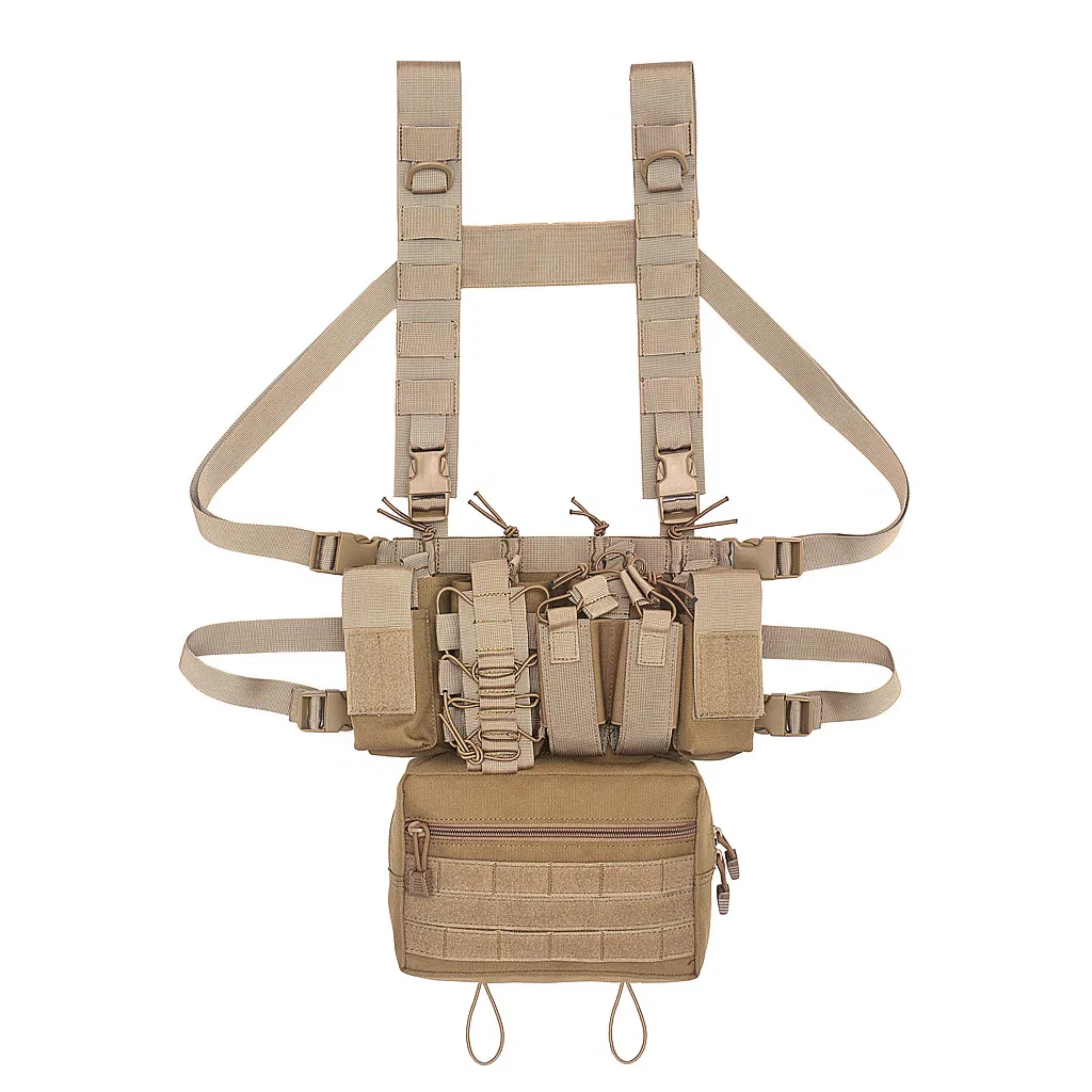 Outdoor Sports Tactical Multi Functional Chest Hanging Vest CS Field Shooting Vest