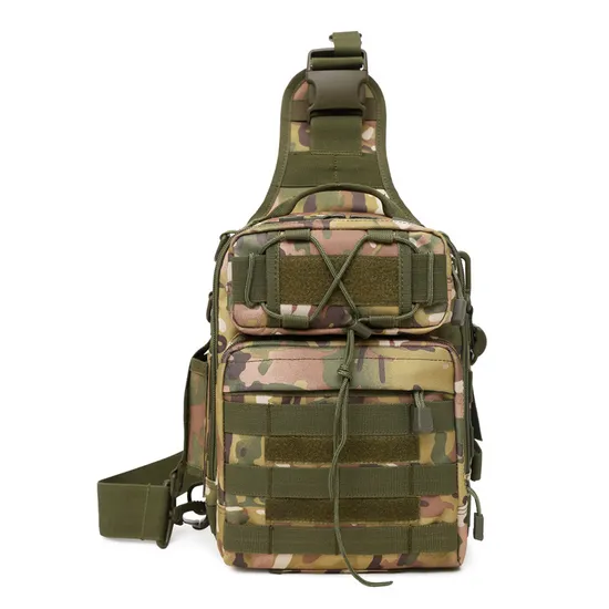 Outdoor Camouflage Shoulder Bag Cycling Chest Bag Multifunctional Cross Bag