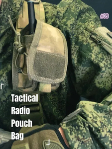 Tactical Vest Molle Compatible Radio Bag Walkie Talkie Bag Outdoor Storage Bag