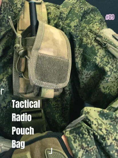 Tactical Vest Molle Compatible Radio Bag Walkie Talkie Bag Outdoor Storage Bag