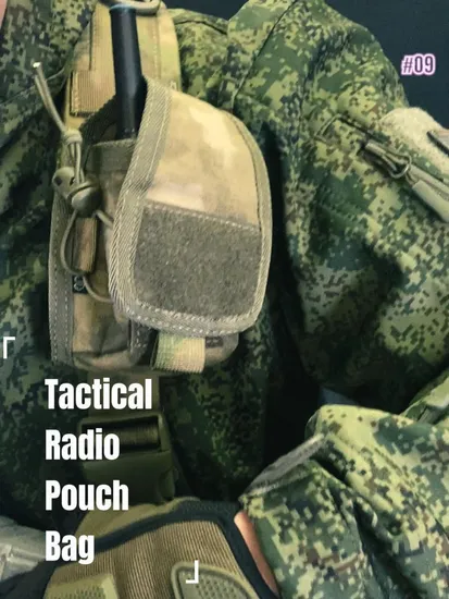 Tactical Vest Molle Compatible Radio Bag Walkie Talkie Bag Outdoor Storage Bag