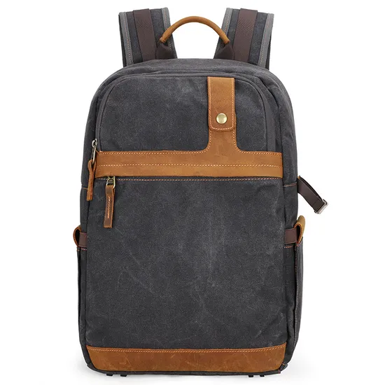 Photography Backpack Outdoor SLR Digital Camera Backpack Waterproof Wax Dyed Canvas Camera Bag