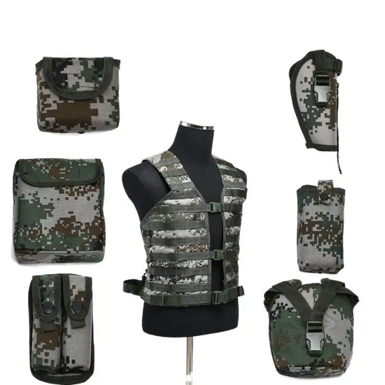 Tactical Vest Clip Bag 7-Piece Set Camouflage Combat Carrying Gear Customizable Vest